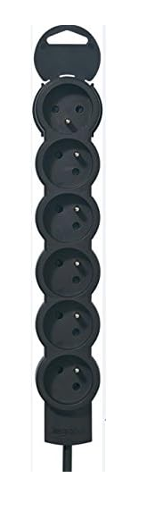Legrand Rallonge Multiprise Extra-Plate, 6 Prises 2P+T 16A 3680W
